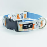 Cute Dogs, Dog Friends, Dog Breed Dog Collar - XS-L sizes with custom matching pet tag - Adventures of Rubi